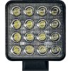 LED Epistar munkalámpa, négyzet alakú, 24W, 2000 lm, 12/24V, IP67, 6500K, 1+1 gratis! [L0081-B]