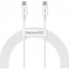 Baseus Superior Series USB-C->USB-C kábel, 100W, 2m, fehér [CATYS-C02]