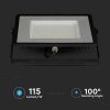 100W LED spotlámpa 115lm/W, (11500lm) fekete, Samsung chip