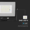 50W-os LED reflektor, (5750lm). fekete, Samsung chip