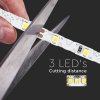 LED SZALAG BELSŐ HAJLÍTHATÓ 5W/M, 420LM/M, 60LED/M, SMD2835, IP20, 12V, 3000K