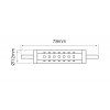 LED line® LED izzó R7s 78mm 6W 500lm [248962]