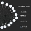 LED láncfény 20x0,5W LED izzók, 960lm, 10m, 24V, IP44