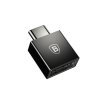 Baseus Exquisite Adapter USB -> USB-C, 2.4A, fekete [026723]