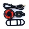 Újratölthető hátsó lámpa kerékpárhoz 3W, USB, 330mAh, 3 mód, IP44 [BTL02]