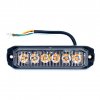 LED figyelmeztető lámpa 6xLED, 18W, 4 üzemmód, 12/24V/2-PACK!