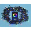 Solight LED WIFI okos kültéri karácsonyi lánc, 400 LED, 20m, 5m ellátás, meleg fehér + tarka [1V13-WIFI]