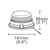 warning lamp 12x led r65 r10 3 screws 4 flashes (1)