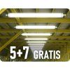 Vízálló LED lámpa 36W, 4320lm (120lm/W), IP65, 120cm, 5+7 gratis!