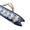 LED figyelmeztető lámpa 6xLED, vékony, 20W, 3 üzemmód, 12/24V/2-PACK! [LW0038-2]