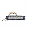 LED figyelmeztető lámpa 6xLED, vékony, 20W, 3 üzemmód, 12/24V/2-PACK! [LW0038-2]