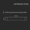 LED prizma panel 40W, 4800lm, 120cm/30-PACK!