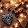Solight réz karácsonyi lánc, 100x mini LED, 10m, 3xAA, meleg fény [1V54-WW]