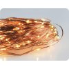 LED dekorációs lánc 10m, 100LED, 8 funkció, adapterrel, réz, réz/2-PACK! [X01100122]