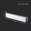 LED lineáris Highbay 100W, 8700lm, fekete