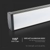 LED lineáris Highbay 100W, 8700lm, fekete