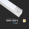 LED lineáris függesztett lámpatest 40W, 3360lm, SAMSUNG chip, fehér/2-PACK!
