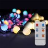 LED 2in1 kültéri karácsonyi lánc, távirányító, 100xLED, RGB+W, 10m+5m, 8 funkció, IP44, 1+1 GRATIS! [1V08-RGB]
