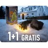 LED kültéri karácsonyi lánc, 50LED, 5m, 3m ellátás, 8 funkciós, IP44, 3xAA, meleg fehér, 1+1 GRATIS! [1V53-WW]
