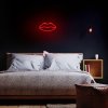 Forever Light Neon LED dekoráció - piros ajkak, 3xAA/USB