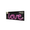 Forever Light Neon LED dekoráció - LOVE, rózsaszín, 3xAA/USB