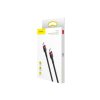 BASEUS CABLE CAFULE USB-C - USB-C, PD 2.0, QC 3.0, 60 W, 2M FEKETE+PIROS [018124]