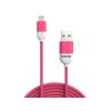 PANTONE KÁBEL MFI USB-A – LIGHTNING 1,5 M, 2,4 A, RÓZSASZINT [GSM174229]