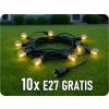LED füzér + 10xE27 izzók gratis! [RTV100001]
