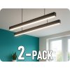 LED LINEÁRIS FÜGGŐLÁMPA EXECULINE 120cm, 30W, 3750LM, FEKETE/2-PACK! [207813]