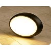 LED DOME LIGHT mennyezeti/fali lámpa, ovális, 12W, 840lm, fekete