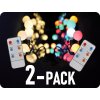 LED 2in1 kültéri karácsonyi lánc, 100xLED, RGB+W/2-PACK! [1V08-RGB]