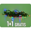 LED karácsonyi lánc, 300xLED, 30m, 5m vezeték, 8 funkció, időzítő, több színű, 1+1 gratis! [1V04-M]