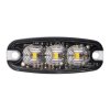 LED-es figyelmeztető lámpa 3xLED, vékony, 12/24V [LW0036-2]