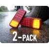 Hátsó LED lámpa 12/24V, 4 funkció/2-PACK! [L2505]