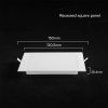 Beépíthető LED-panel tápegységgel, 6W, 630lm, Backlit, négyzet