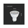 GU10 LED izzó 6W, 445lm, 110°, szabályozható, 3+2 gratis!