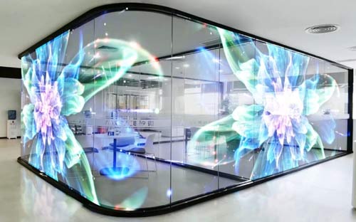 Transparentní průhledné LED displeje (LED fólie) - 1. část