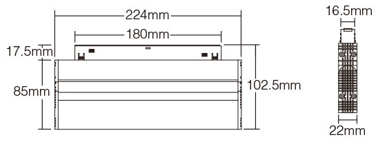 miboxer-48V-mrizkove-svitidlo-naklapeci-rozmery-10W