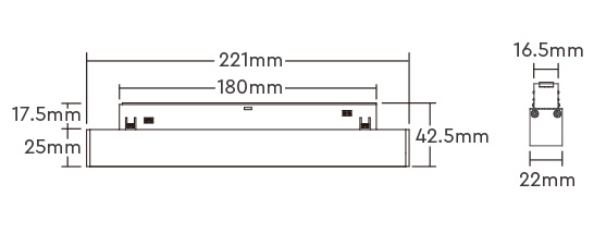 miboxer-48V-mrizkove-svitidlo-rozmery