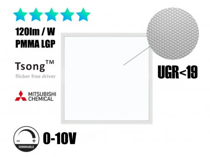 0 10v stmivatelny dim led panel 60x60 ugr 19