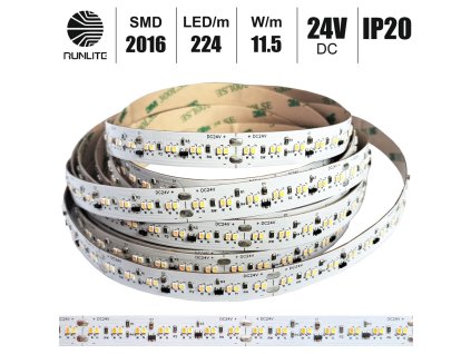 led pasek 2016 224led dim to warm 1800K+5000K 24V
