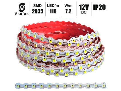 led pasek 2835 110 led zig zag 12v