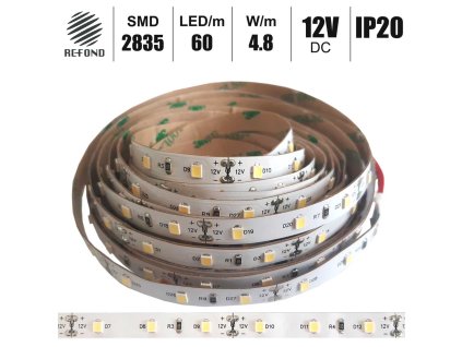 led pasek 60 led 2835 12v 4 8W