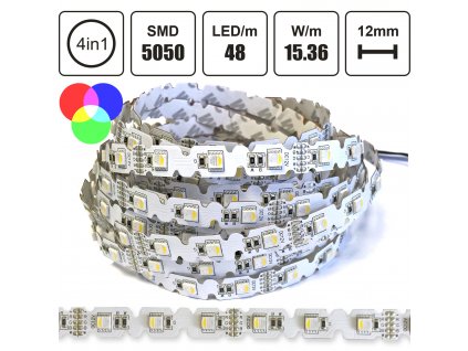 RGBW LED pásek 5050 (4in1), 48LED/m
