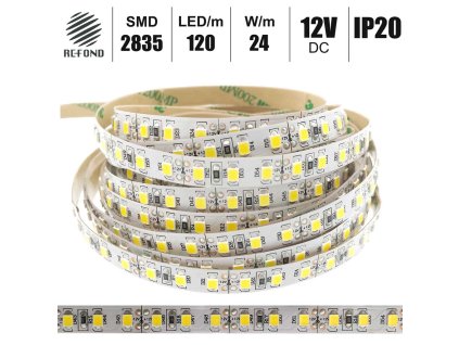 led pasek 120 led 2835 12v 24W