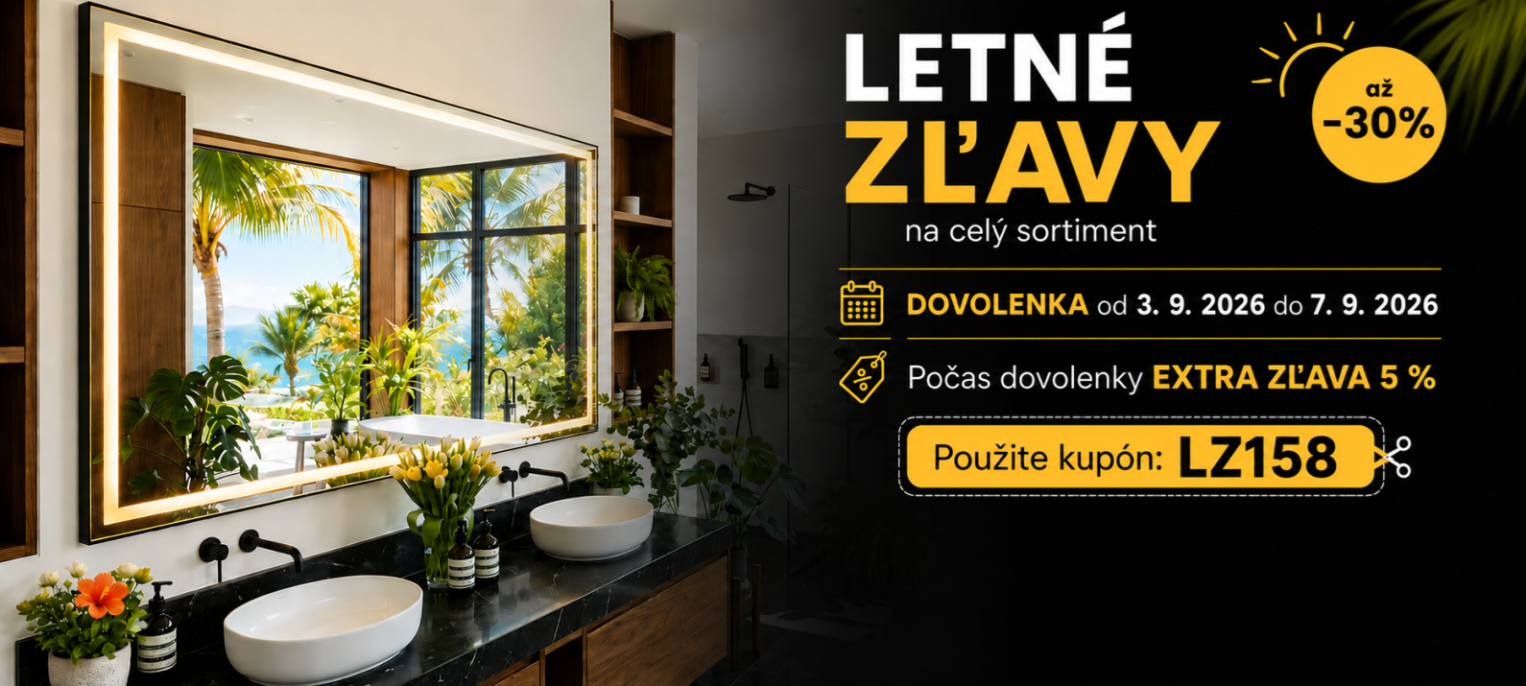 zrkadlo z podsvietením black friday