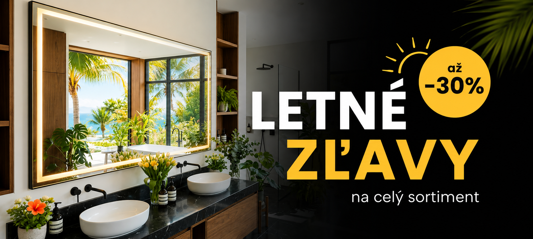 zrkadlo z podsvietením black friday
