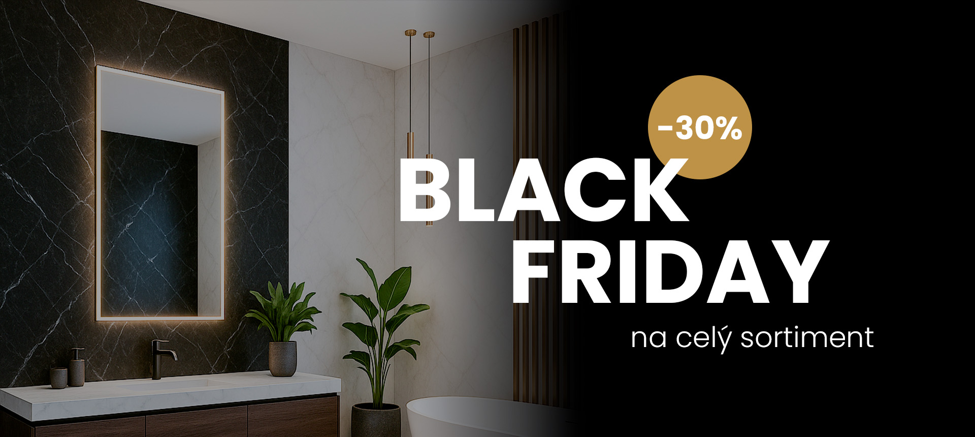 zrkadlo z podsvietením black friday