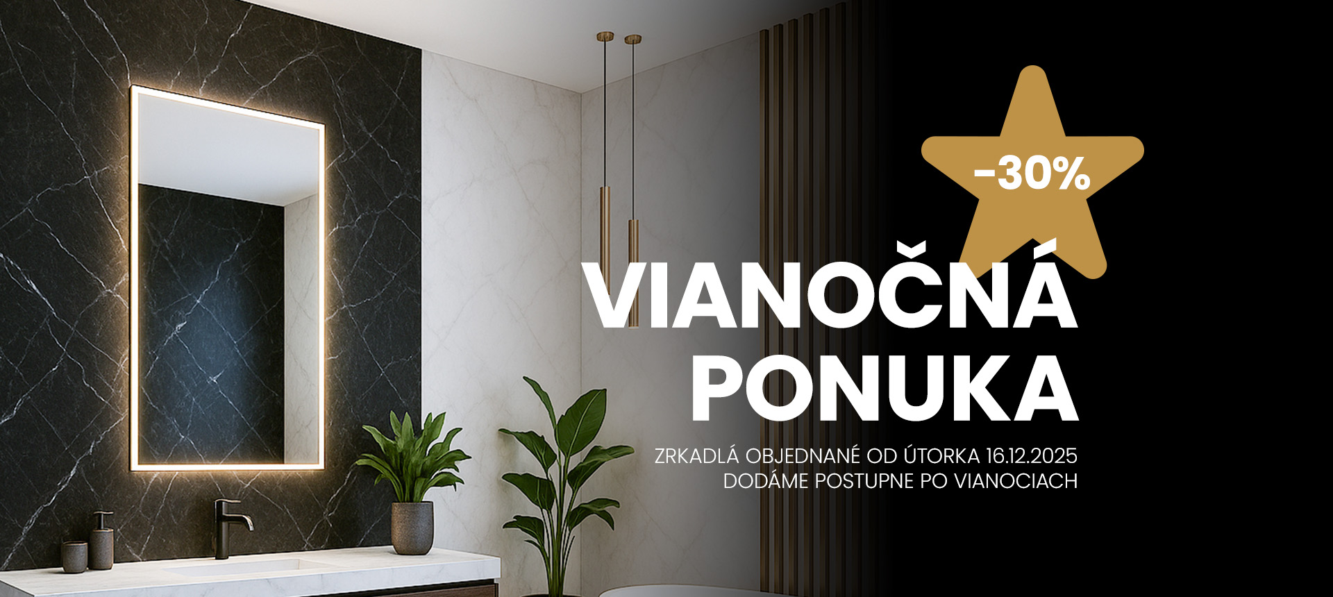 zrkadlo z podsvietením black friday