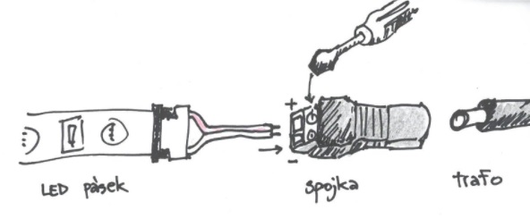 jak spojit dva LED pásky